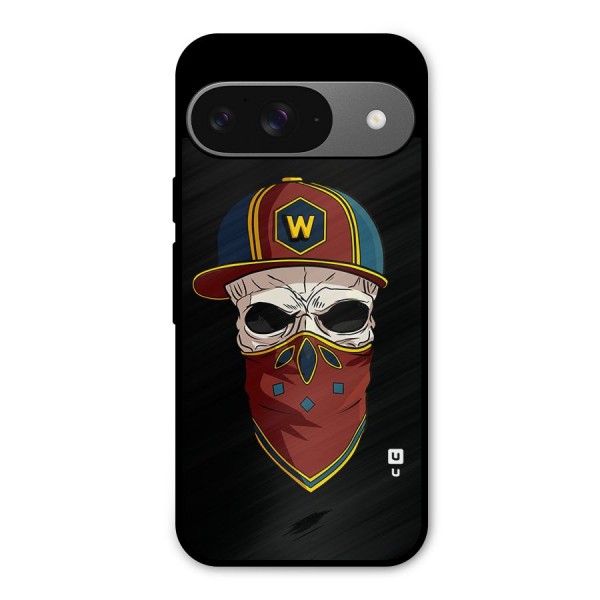 Cool Skull Mask Cap Metal Back Case for Google Pixel 9
