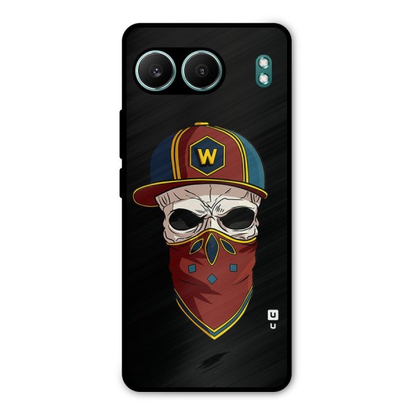 Cool Skull Mask Cap Metal Back Case for OnePlus Nord 4