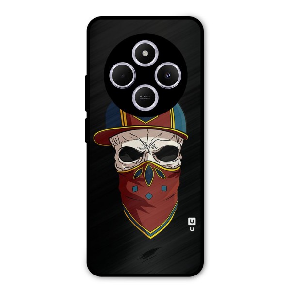 Cool Skull Mask Cap Metal Back Case for Redmi A4