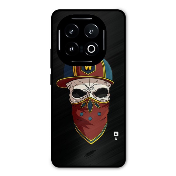 Cool Skull Mask Cap Metal Back Case for iQOO 13