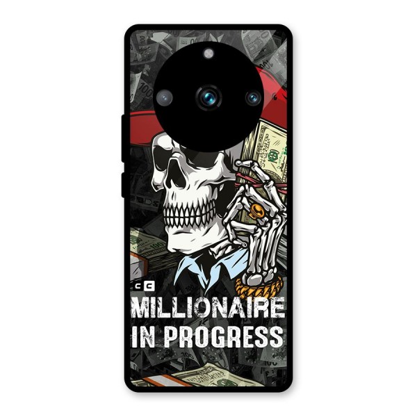 Cool Skull Millionaire In Progress Glass Back Case for Realme 11 Pro