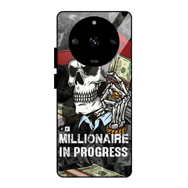 Cool Skull Millionaire In Progress Glass Back Case for Realme Narzo 60 5G