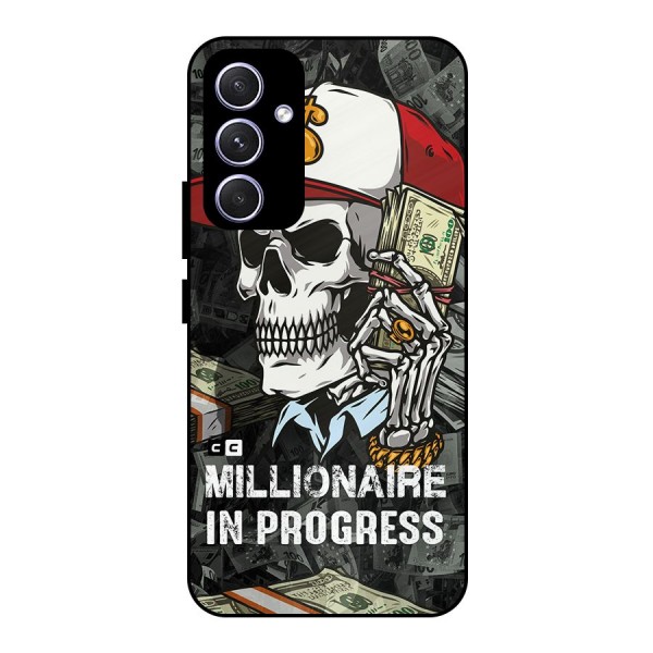 Cool Skull Millionaire In Progress Metal Back Case for Galaxy A54
