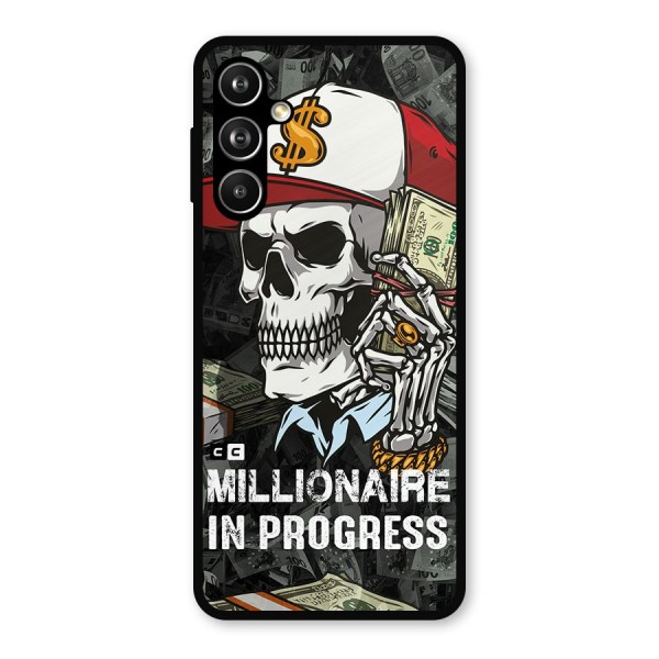 Cool Skull Millionaire In Progress Metal Back Case for Galaxy F54