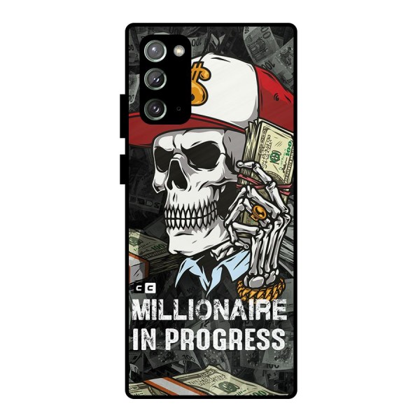 Cool Skull Millionaire In Progress Metal Back Case for Galaxy Note 20
