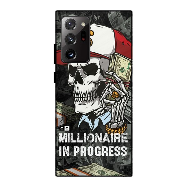 Cool Skull Millionaire In Progress Metal Back Case for Galaxy Note 20 Ultra