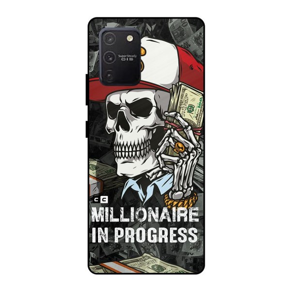 Cool Skull Millionaire In Progress Metal Back Case for Galaxy S10 Lite