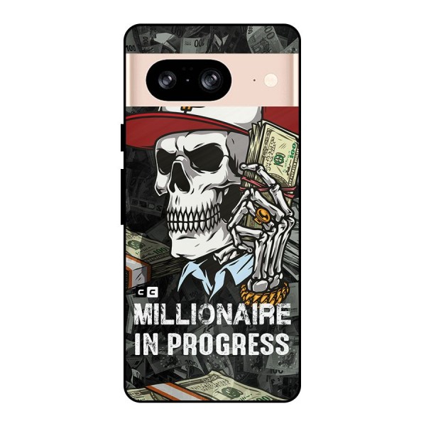 Cool Skull Millionaire In Progress Metal Back Case for Google Pixel 8