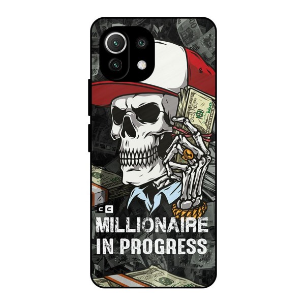 Cool Skull Millionaire In Progress Metal Back Case for Mi 11 Lite