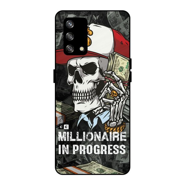 Cool Skull Millionaire In Progress Metal Back Case for Oppo F19s