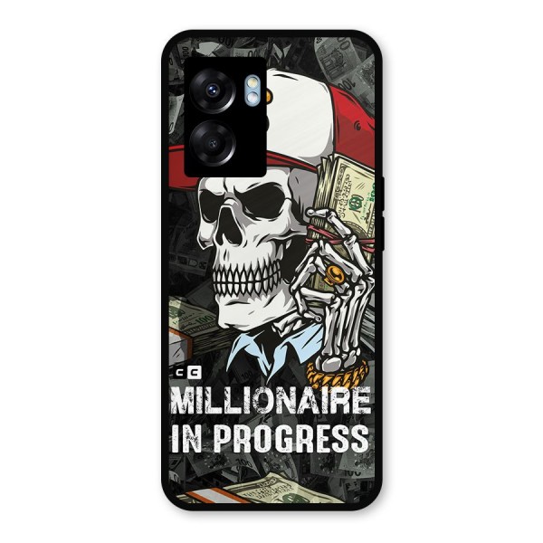 Cool Skull Millionaire In Progress Metal Back Case for Oppo K10 (5G)