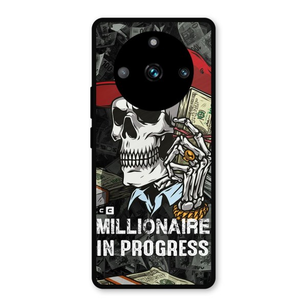 Cool Skull Millionaire In Progress Metal Back Case for Realme 11 Pro