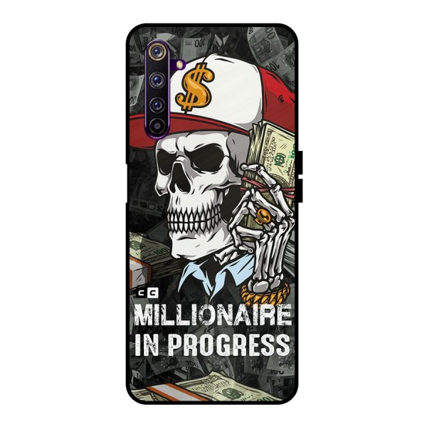Cool Skull Millionaire In Progress Metal Back Case for Realme 6 Pro
