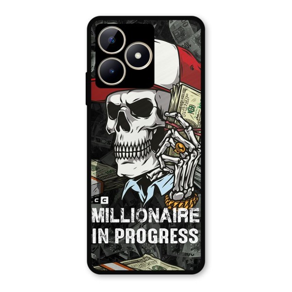 Cool Skull Millionaire In Progress Metal Back Case for Realme C53