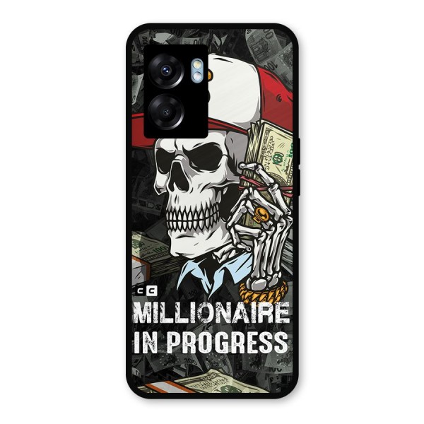 Cool Skull Millionaire In Progress Metal Back Case for Realme Narzo 50 5G