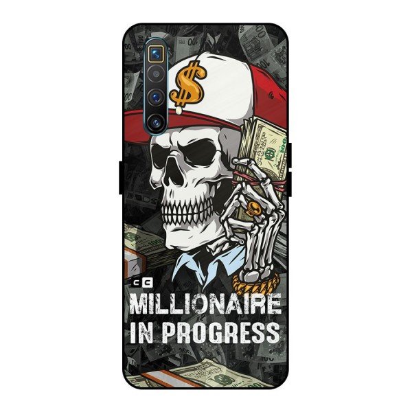 Cool Skull Millionaire In Progress Metal Back Case for Realme X3