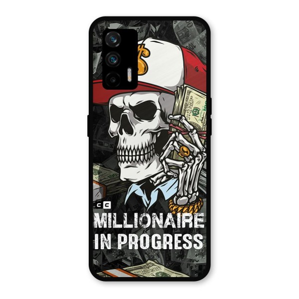 Cool Skull Millionaire In Progress Metal Back Case for Realme X7 Max