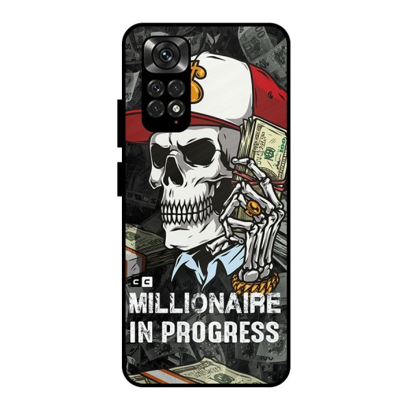 Cool Skull Millionaire In Progress Metal Back Case for Redmi Note 11 Pro
