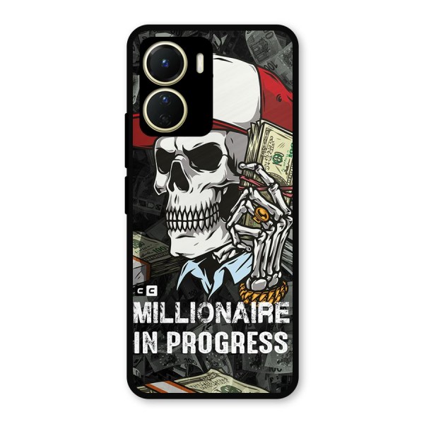 Cool Skull Millionaire In Progress Metal Back Case for Vivo T2x