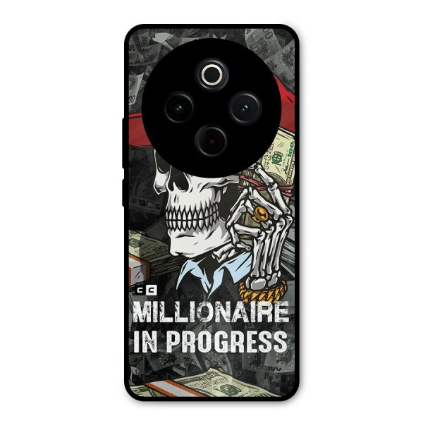 Cool Skull Millionaire In Progress Metal Back Case for Vivo T4