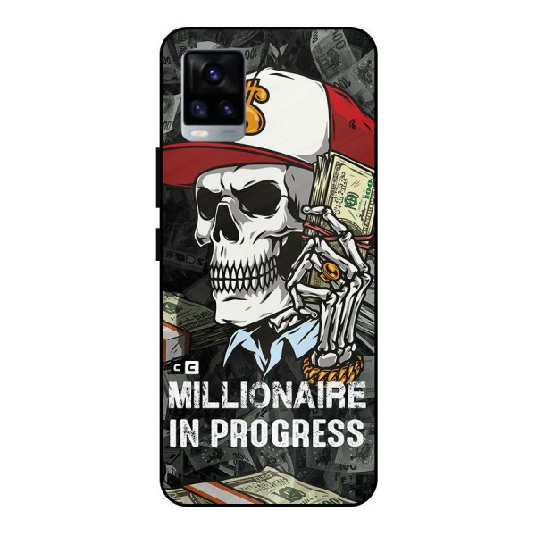 Cool Skull Millionaire In Progress Metal Back Case for Vivo V20