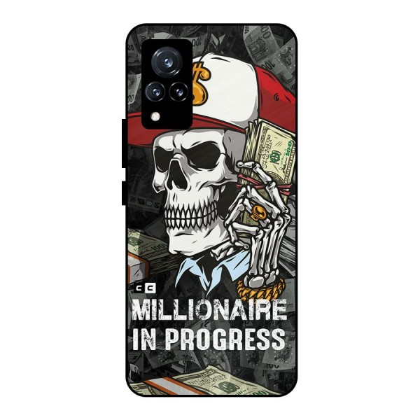 Cool Skull Millionaire In Progress Metal Back Case for Vivo V21 5G