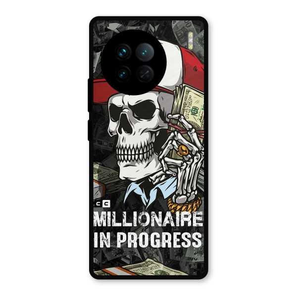 Cool Skull Millionaire In Progress Metal Back Case for Vivo X90