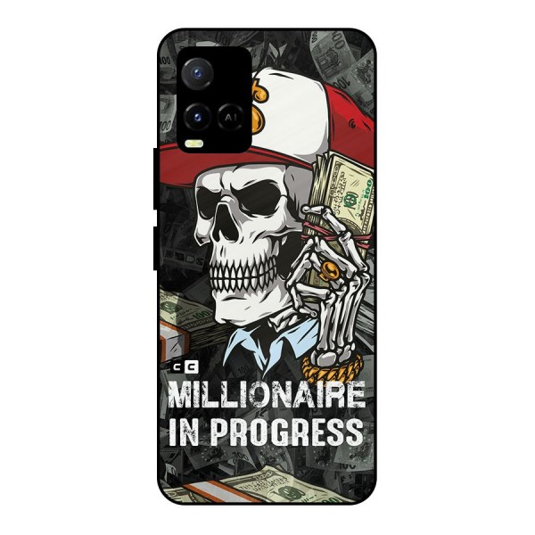 Cool Skull Millionaire In Progress Metal Back Case for Vivo Y21