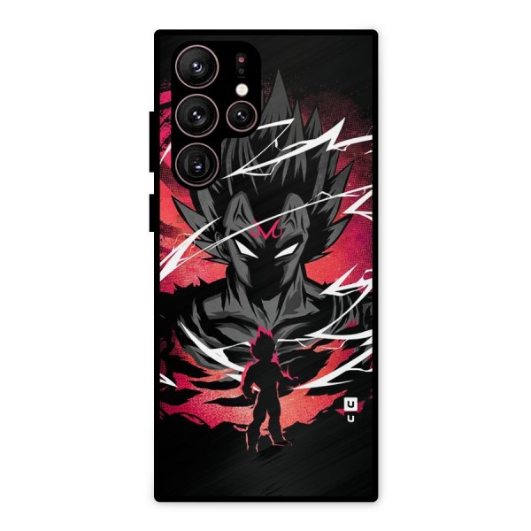 Cool Vegeta Metal Back Case for Galaxy S22 Ultra 5G