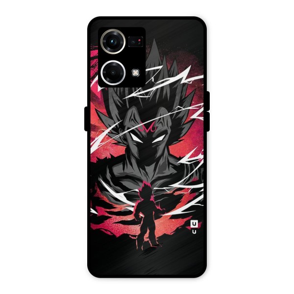 Cool Vegeta Metal Back Case for Oppo F21 Pro 4G