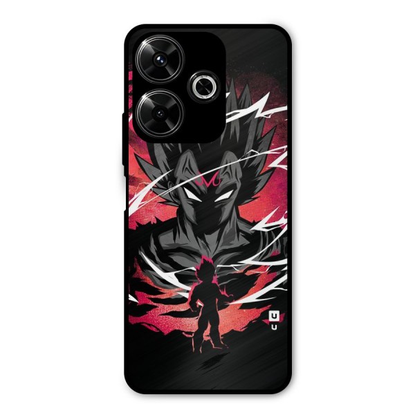 Cool Vegeta Metal Back Case for Poco M6 Plus