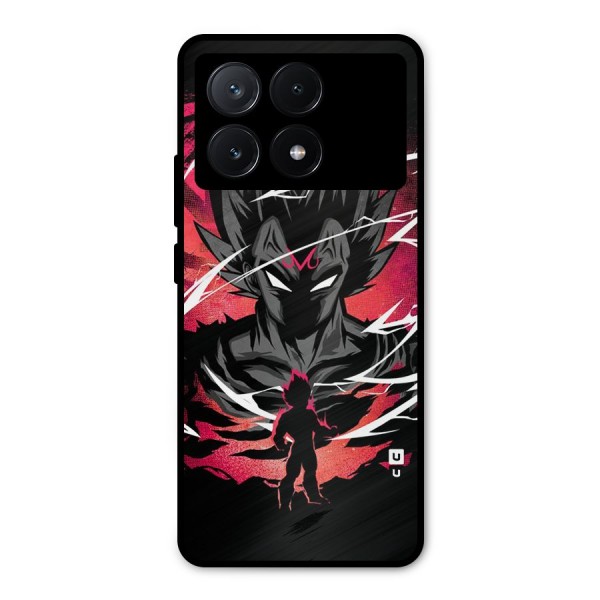Cool Vegeta Metal Back Case for Poco X6 Pro