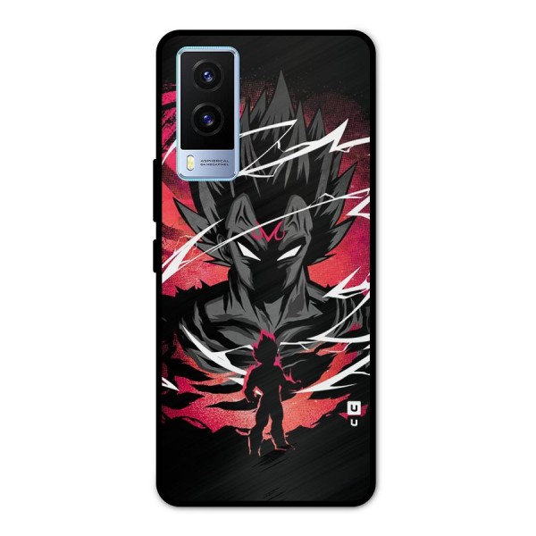 Cool Vegeta Metal Back Case for Vivo V21e 5G