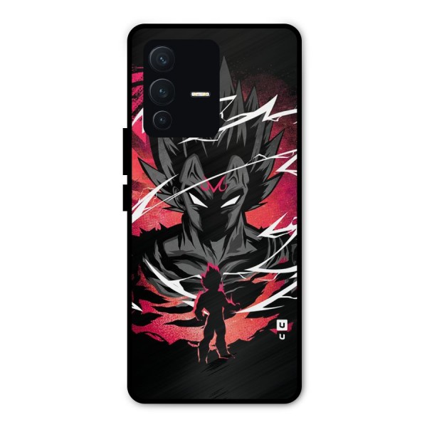Cool Vegeta Metal Back Case for Vivo V23 Pro