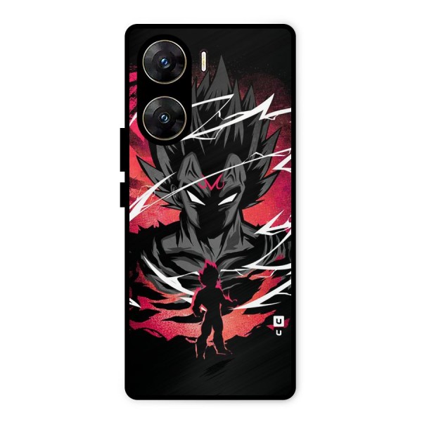 Cool Vegeta Metal Back Case for Vivo V29e