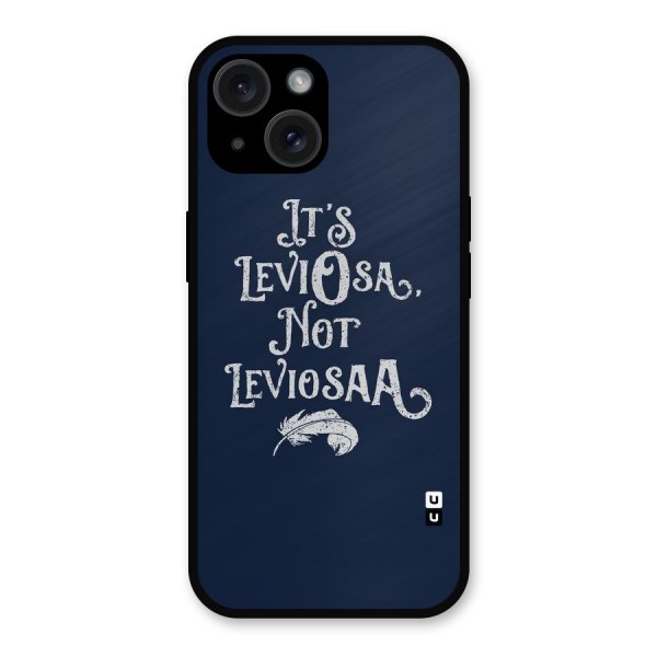 Correction Feather Metal Back Case for iPhone 15