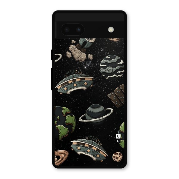 Cosmos Night Sky Anime Pattern Metal Back Case for Google Pixel 6a