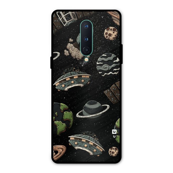 Cosmos Night Sky Anime Pattern Metal Back Case for OnePlus 8