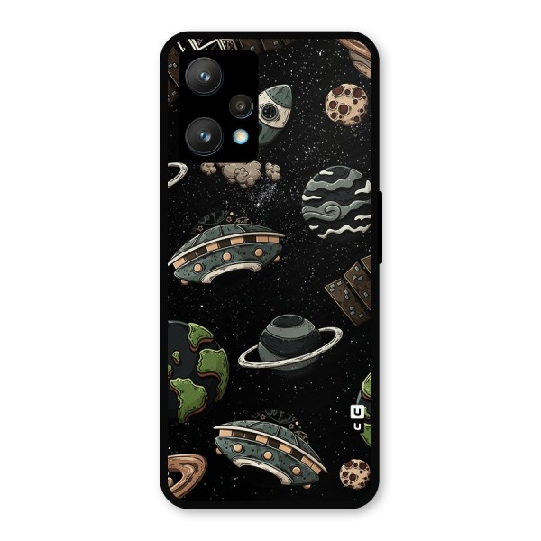 Cosmos Night Sky Anime Pattern Metal Back Case for Realme 9 Pro Plus 5G