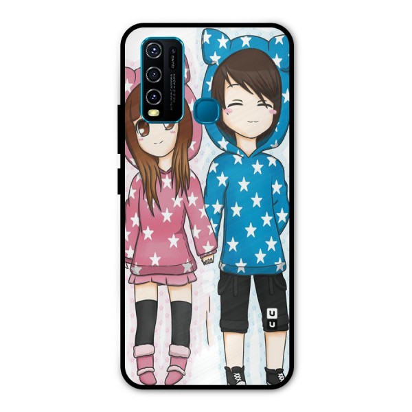 Couple In Stars Metal Back Case for Vivo Y30