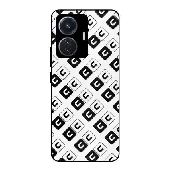CoversCart Diagonal Banner Metal Back Case for iQOO Z6 44W
