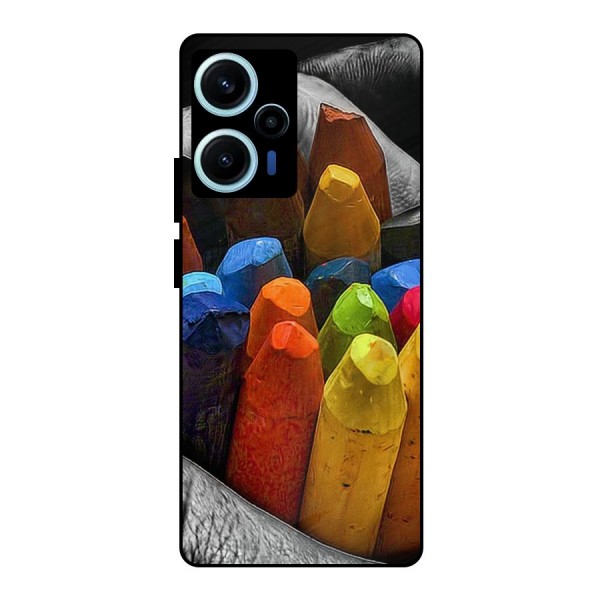 Crayons Beautiful Metal Back Case for Poco F5