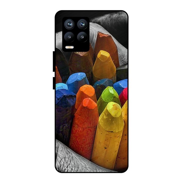 Crayons Beautiful Metal Back Case for Realme 8 Pro