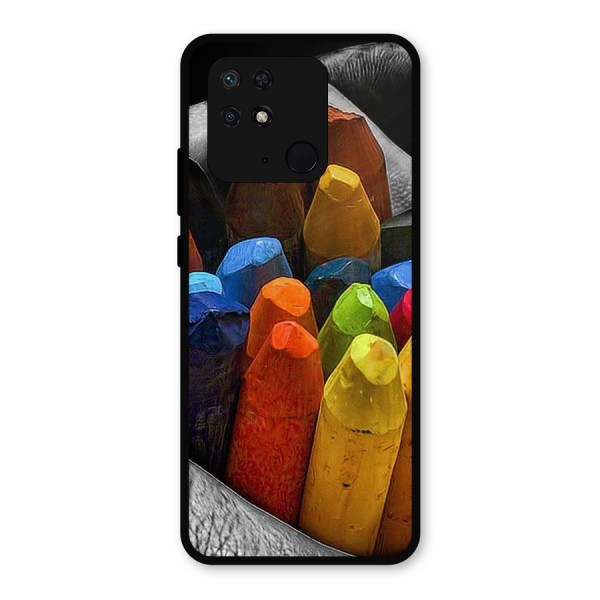 Crayons Beautiful Metal Back Case for Redmi 10 Power