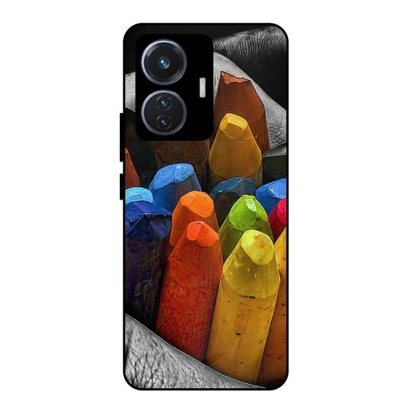 Crayons Beautiful Metal Back Case for iQOO Z6 44W