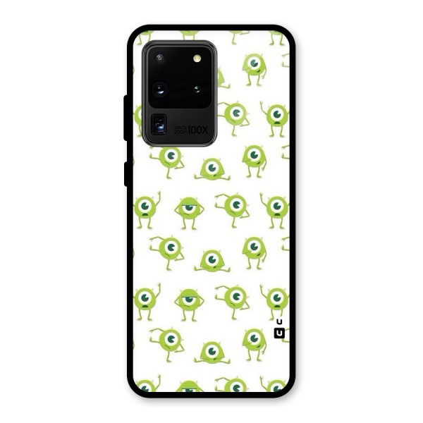 Crazy Green Maniac Glass Back Case for Galaxy S20 Ultra