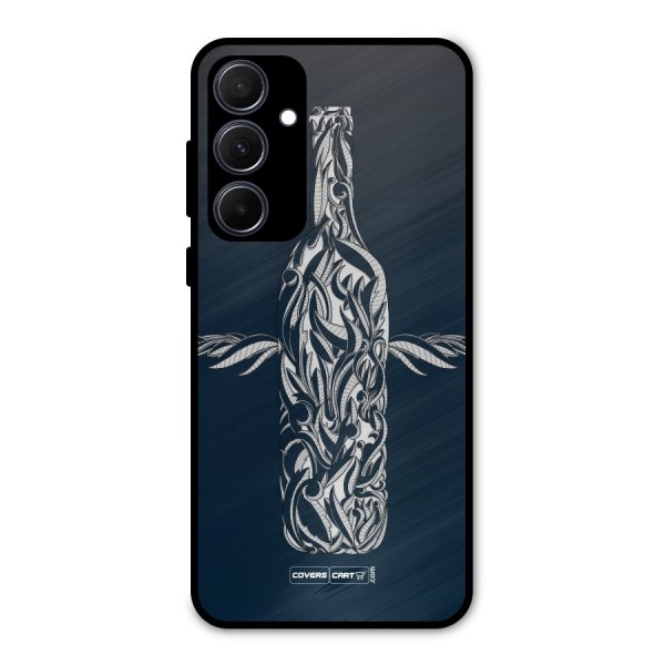 Creative Bottle Metal Back Case for Galaxy A35