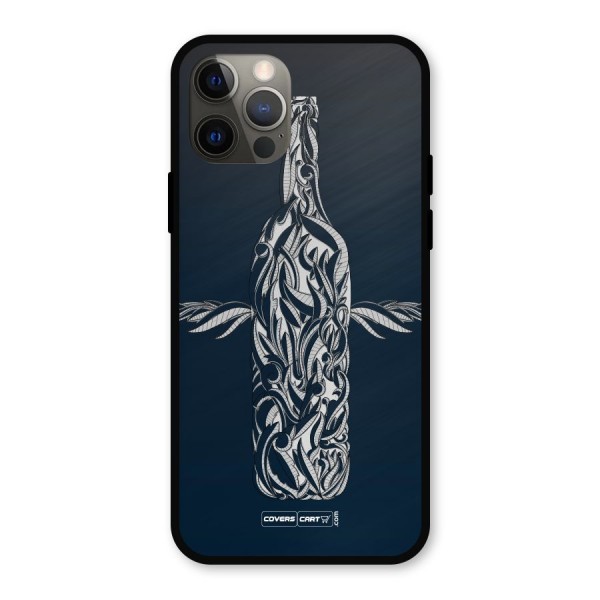 Creative Bottle Metal Back Case for iPhone 12 Pro