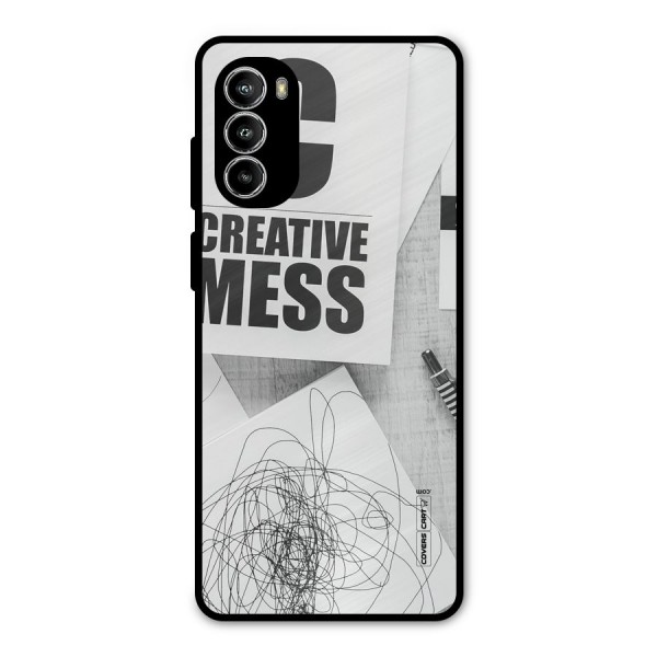 Creative Mess Metal Back Case for Moto G52