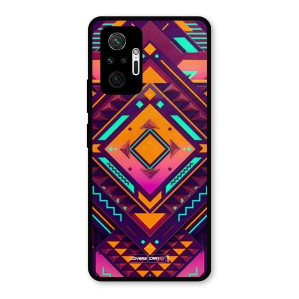 Creative Rhombus Metal Back Case for Redmi Note 10 Pro Max